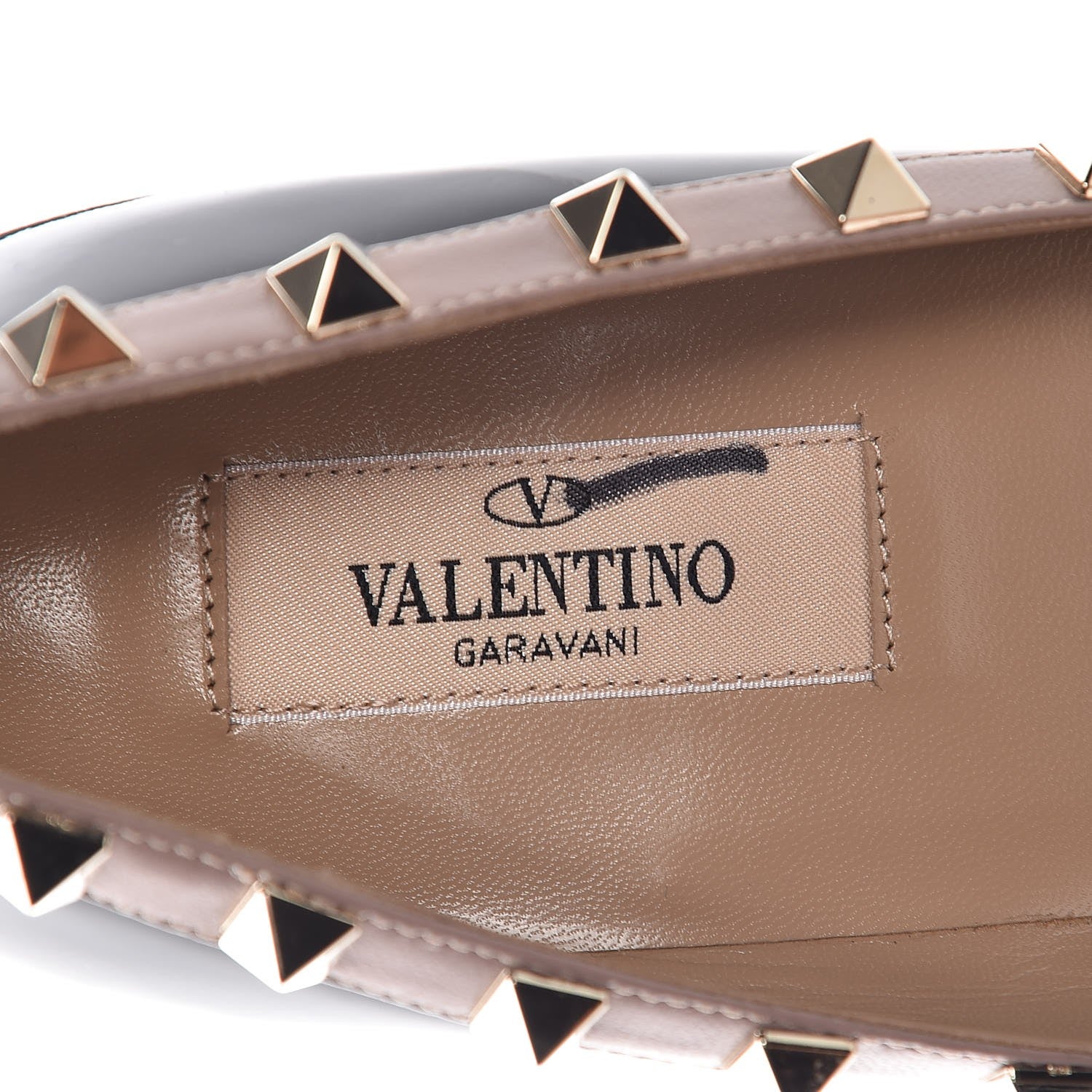 Valentino Garavani Patent Rockstud 100mm Pumps 39 Black Poudre 7 of 8