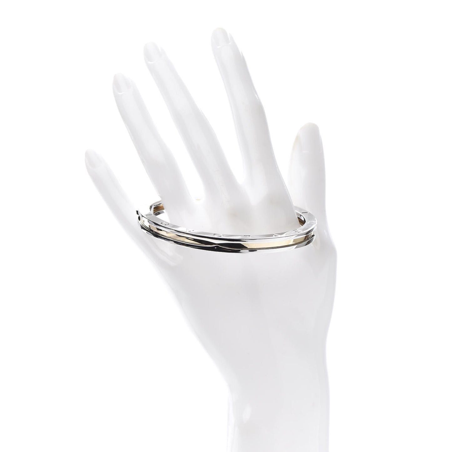 18K Yellow Gold Stainless Steel B.Zero1 Bangle Bracelet