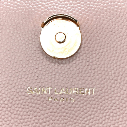 Saint Laurent Grain De Poudre Small Monogram Kate Satchel Pale Blush 16 of 16