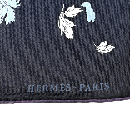 Hermes Silk Robe Legere Scarf 90 Marine Parme Rose 2 of 5