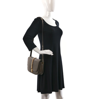 Gucci Lizard Small Sylvie 1969 Messenger Bag Taupe 2 of 8