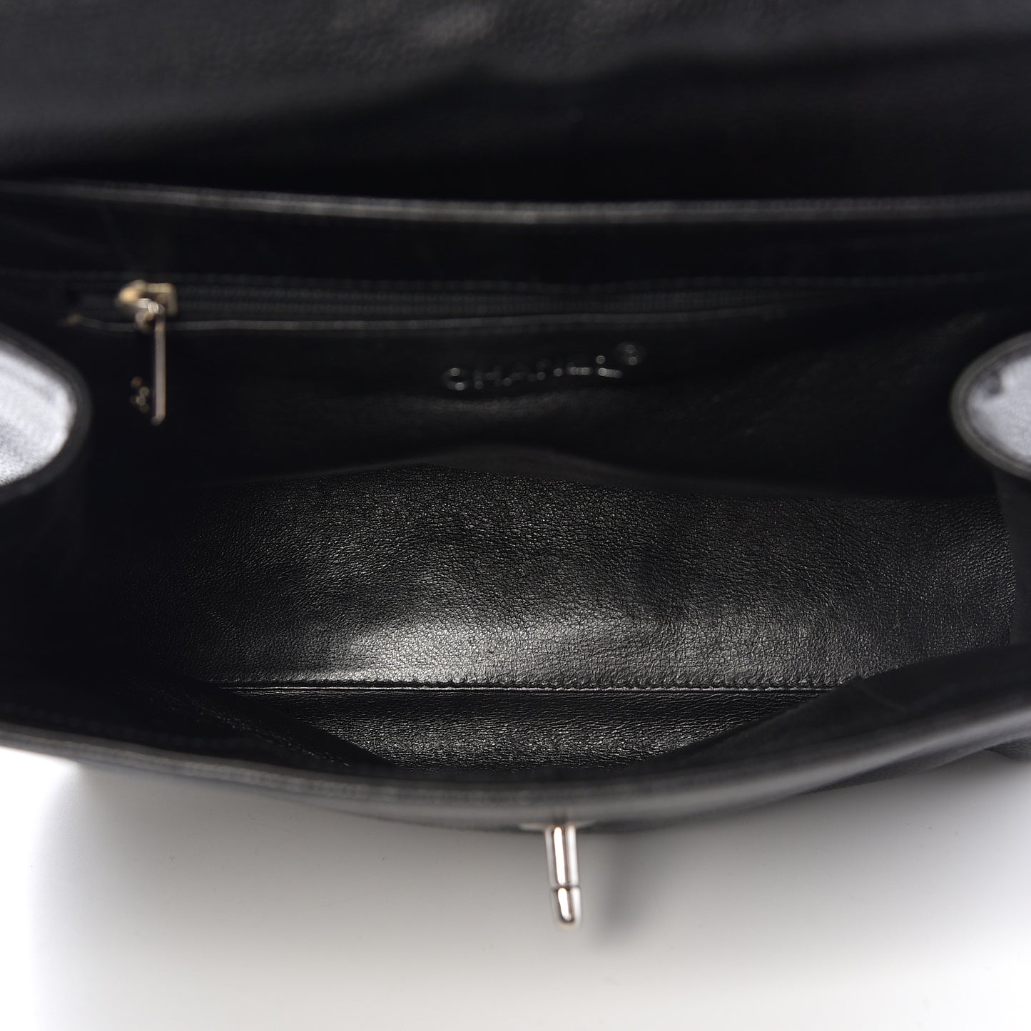 Caviar Flap Shoulder Bag Black