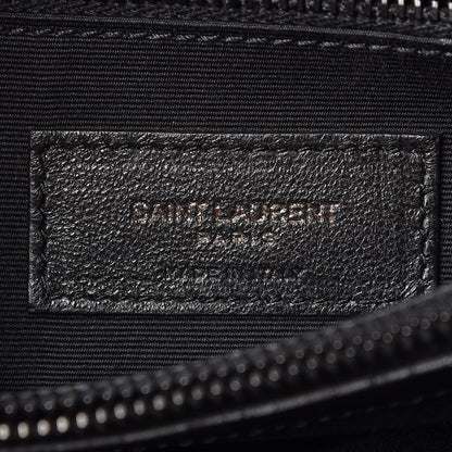 Saint Laurent Calfskin Y Quilted Monogram Medium Loulou Chain Satchel Black 7 of 10