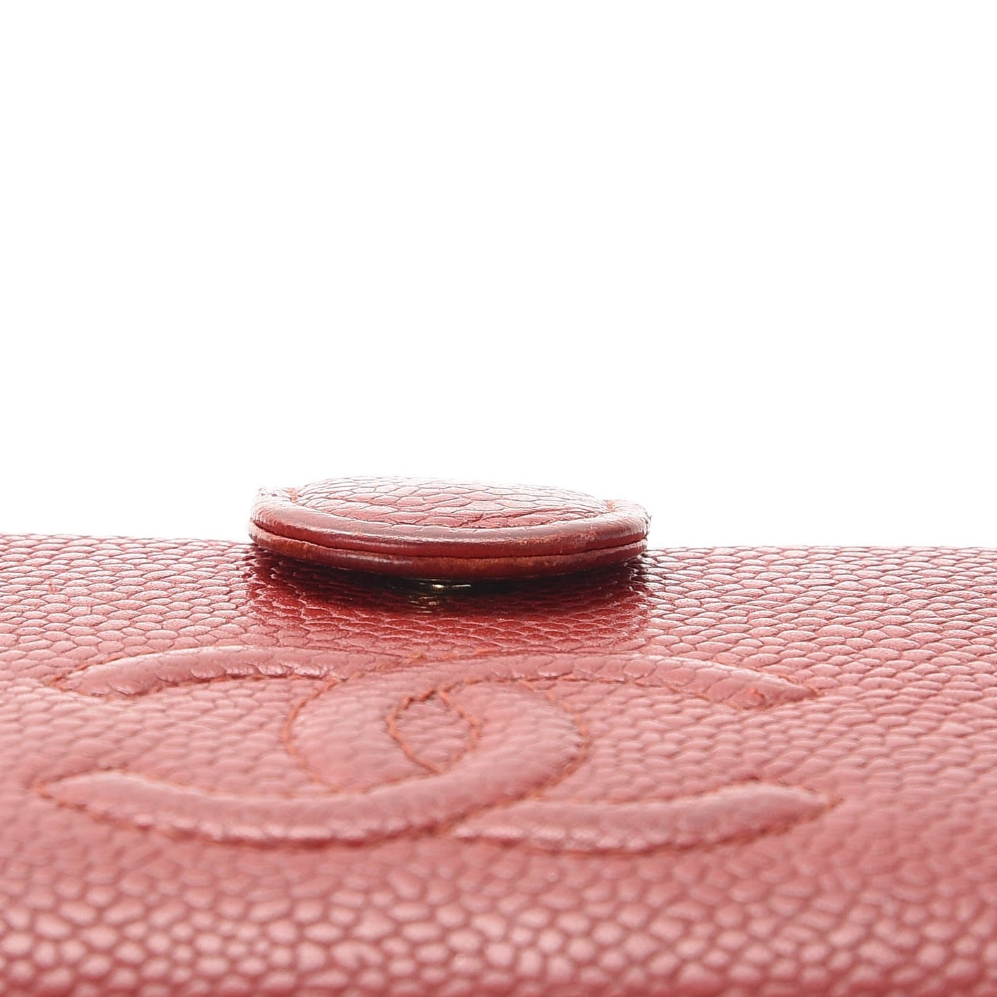 Caviar Timeless CC Compact French Wallet Red