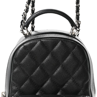 Chanel Caviar Quilted CC Mini Classic Backpack Black 7 of 10