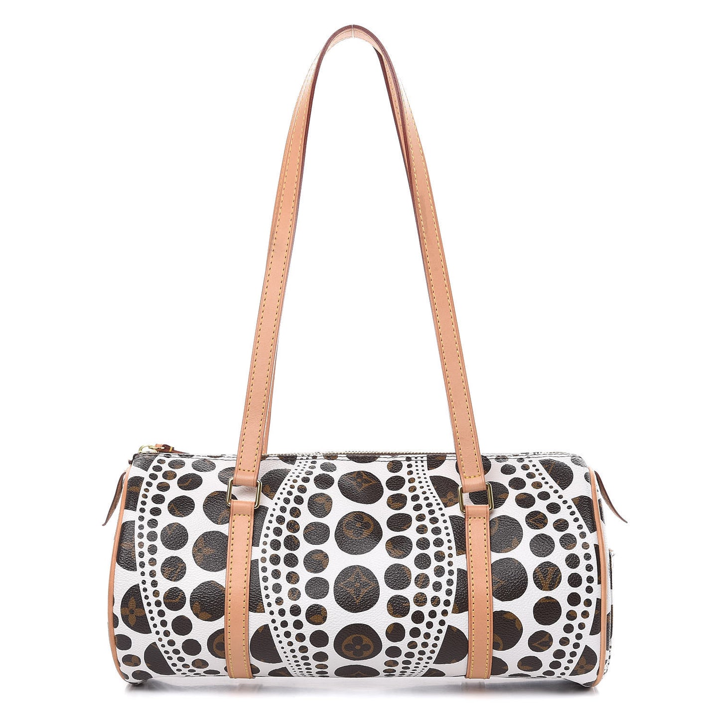 Monogram Kusama Pumpkin Dots Papillon 30 White