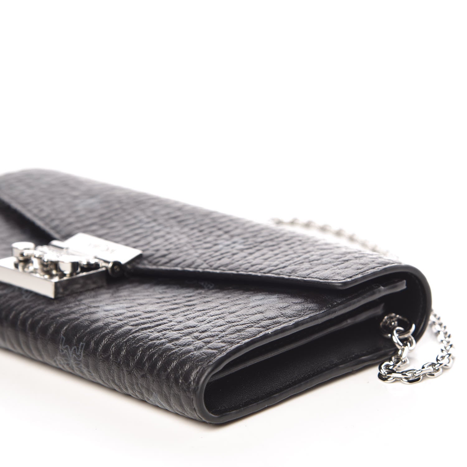 MCM Visetos Large Patricia Wallet On Chain Black 9 of 10