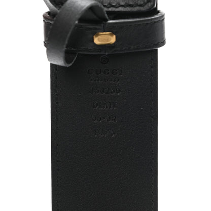 Gucci Moon Calfskin Pearl Double G 40mm Belt 85 34 Black Cream 3 of 5