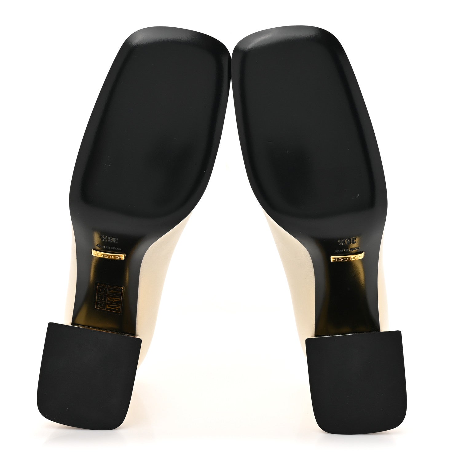 Gucci Malaga Kid Horsebit Pumps 38.5 Mystic White 5 of 13