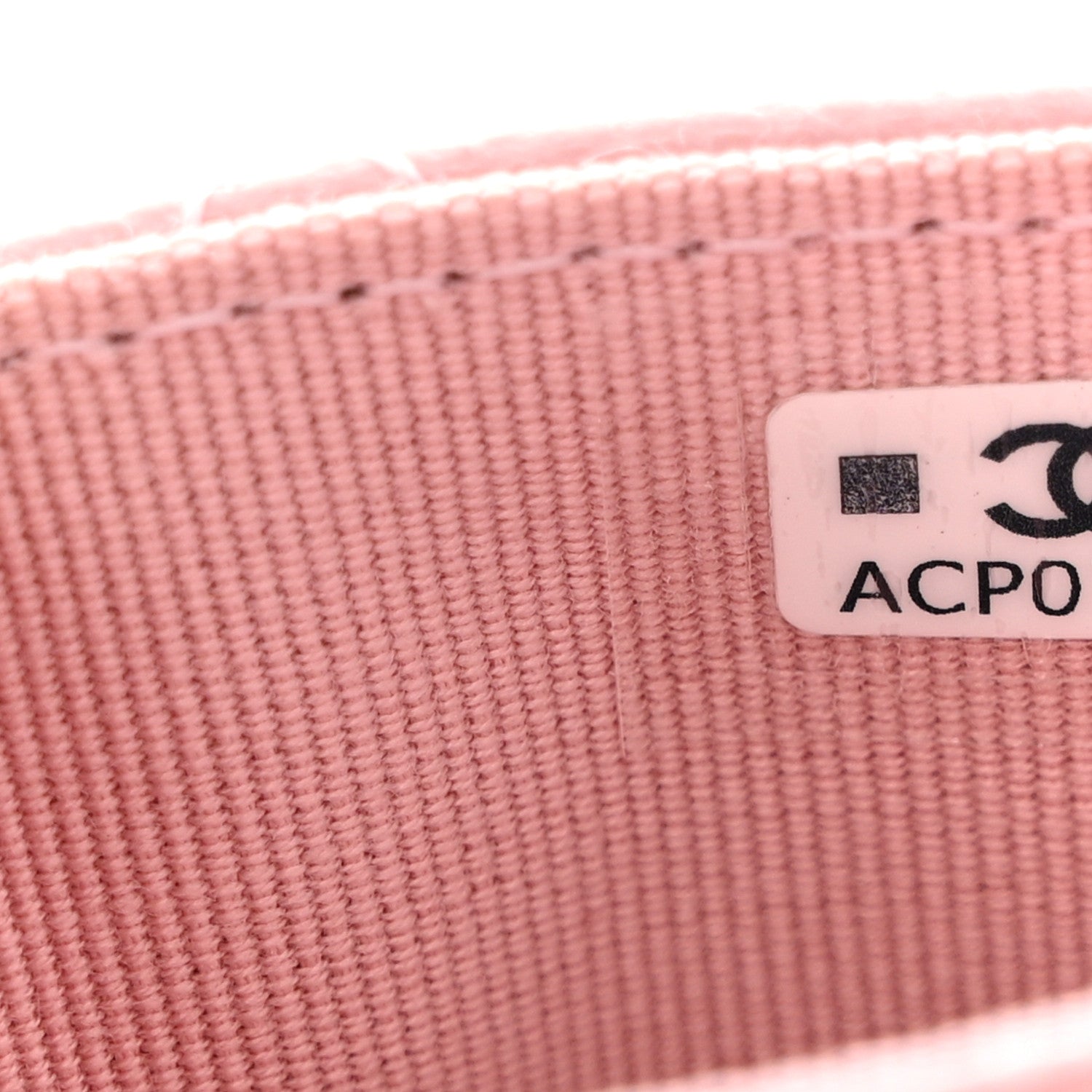 Chanel Caviar Quilted Flap Card Holder Wallet Light Pink 8 of 9