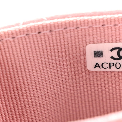 Chanel Caviar Quilted Flap Card Holder Wallet Light Pink 8 of 9