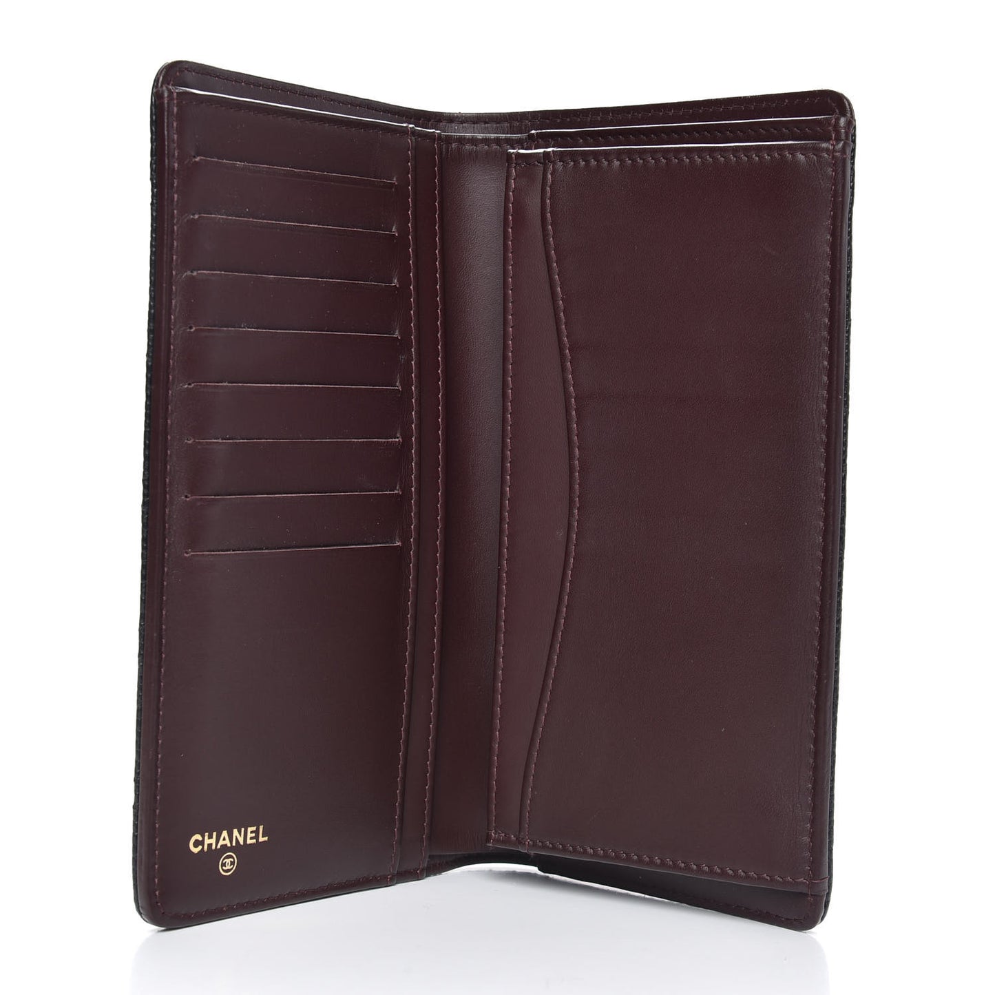 Caviar Quilted Yen Wallet Black