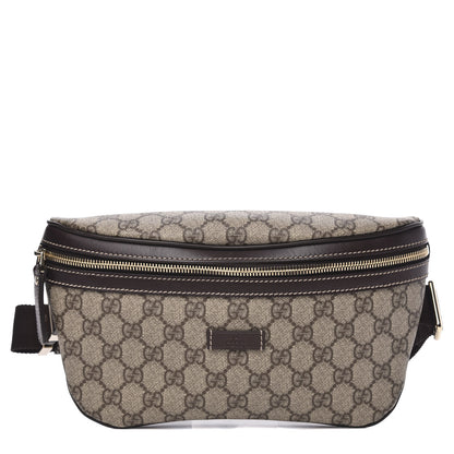 Gucci GG Supreme Monogram Belt Bag Dark Brown 1 of 10