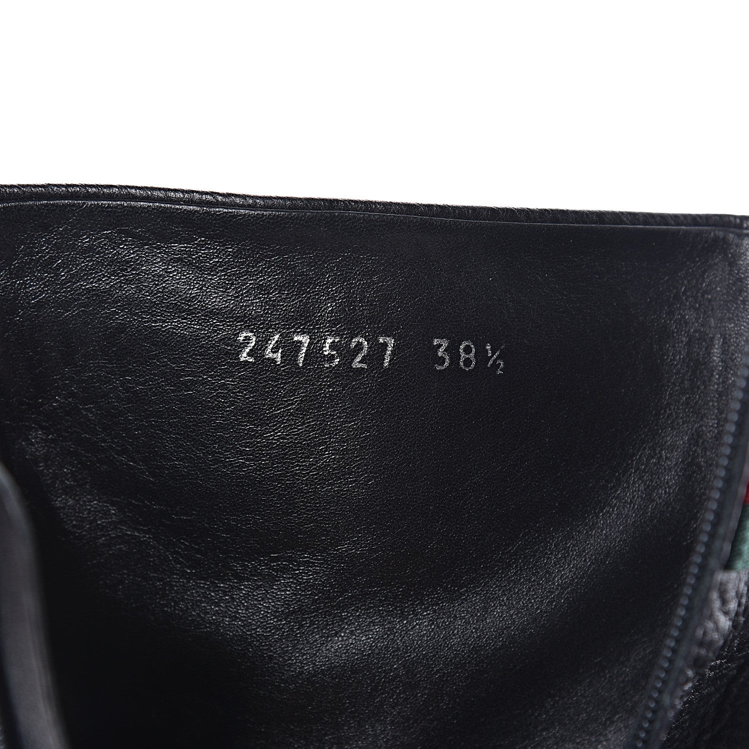 Gucci Calfskin Web Libeccio Boots 38.5 Black 8 of 9