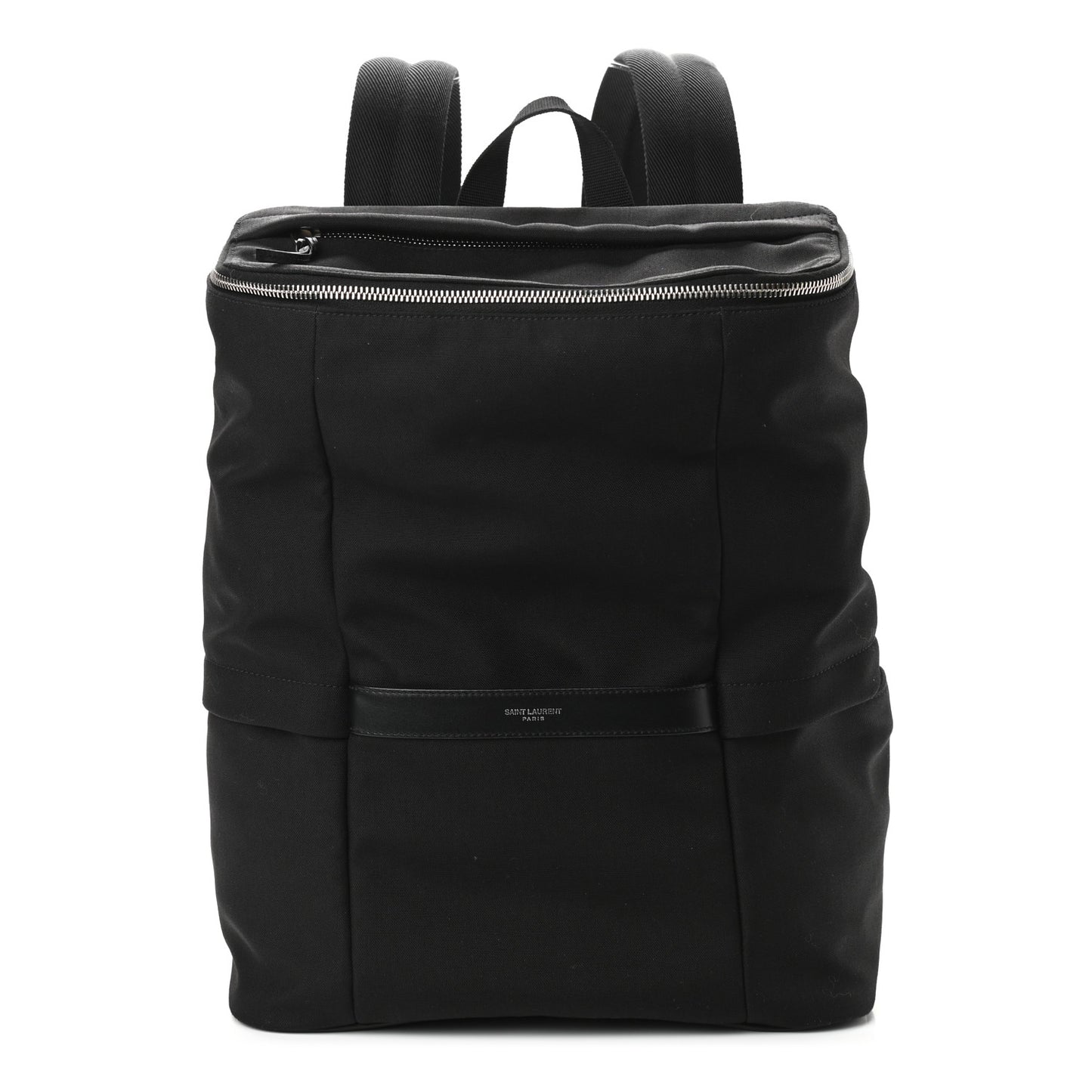 Canvas Calfskin Sid Backpack Black