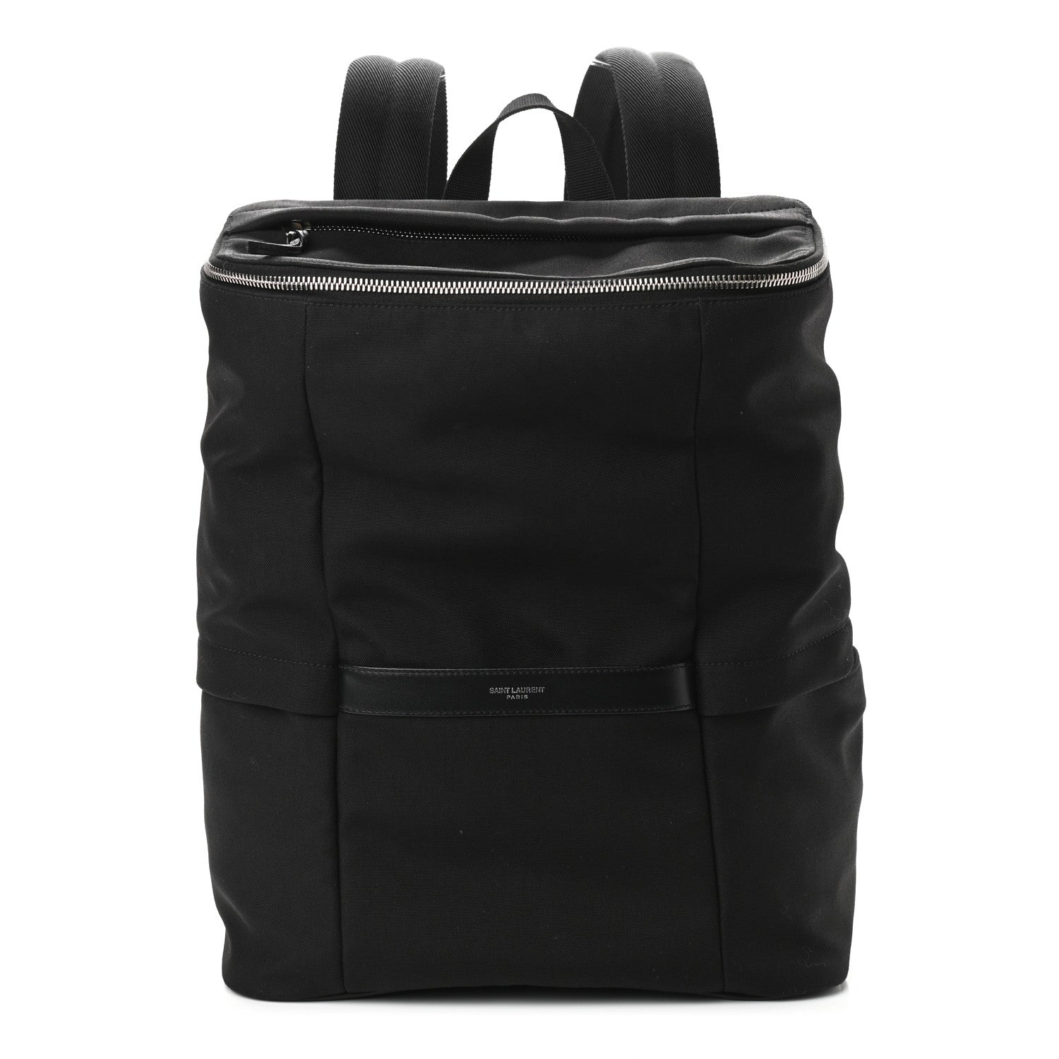 Saint Laurent Canvas Calfskin Sid Backpack Black 1 of 13