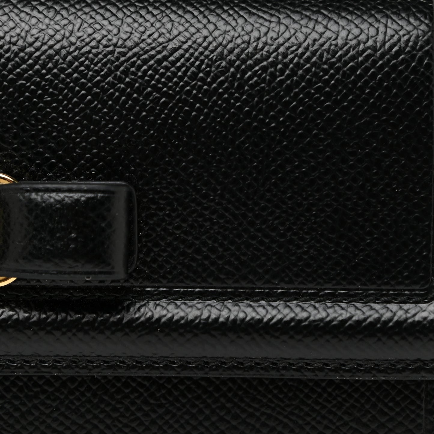 Printed Calfskin Vara Bow Continental Wallet Black