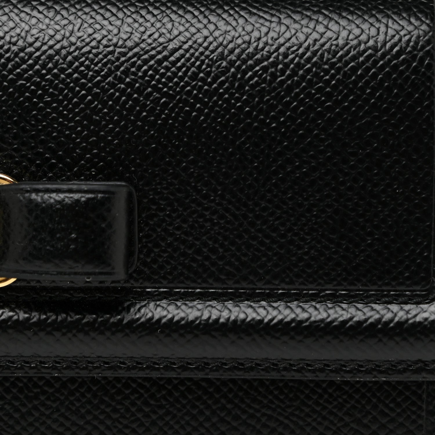 Salvatore Ferragamo Printed Calfskin Vara Bow Continental Wallet Black 10 of 17