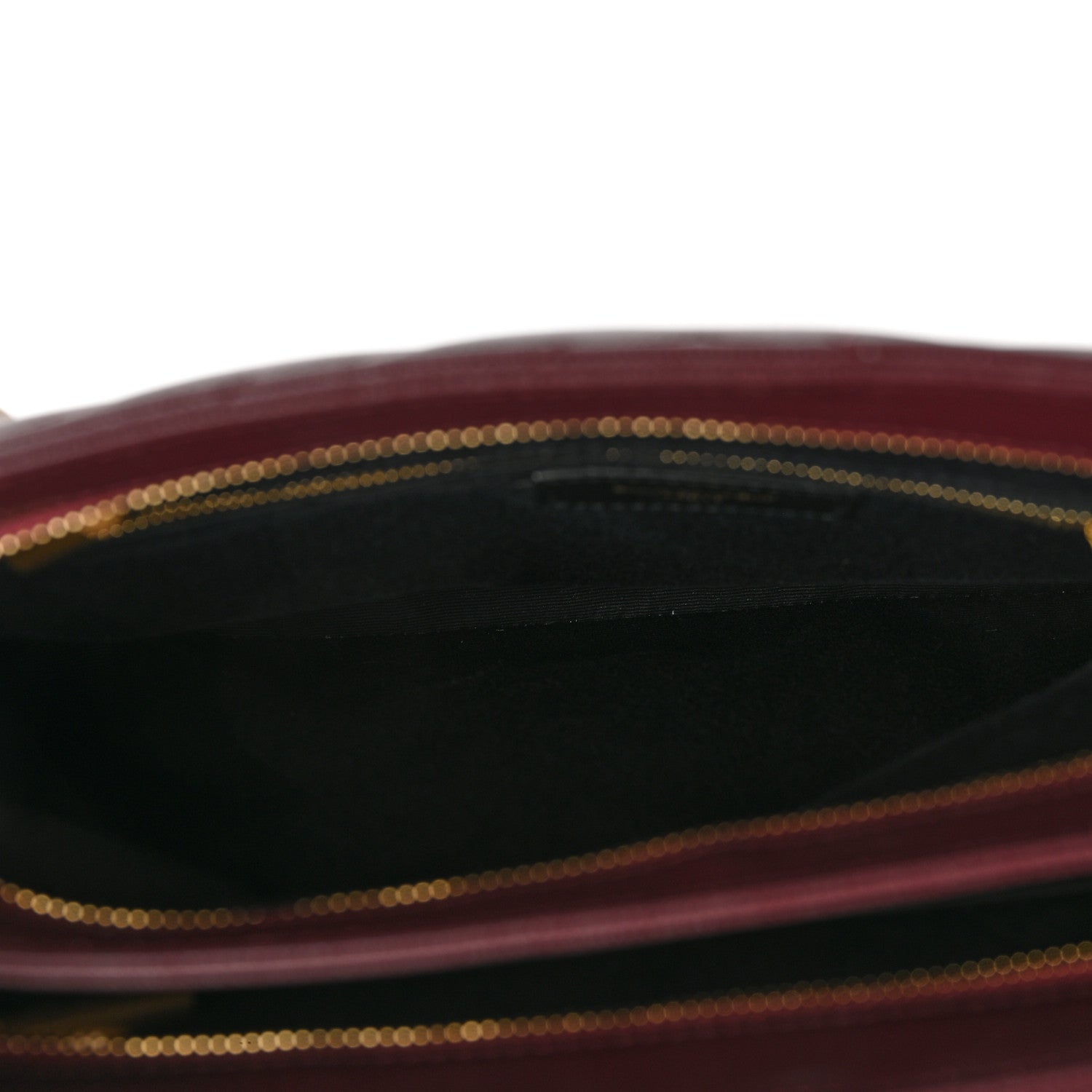 Saint Laurent Grain de Poudre Matelasse Chevron Small Tribeca Shopping Bag Rouge Legoin 5 of 9