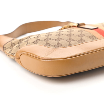Gucci Monogram Web Jackie O Hobo Tan 6 of 10