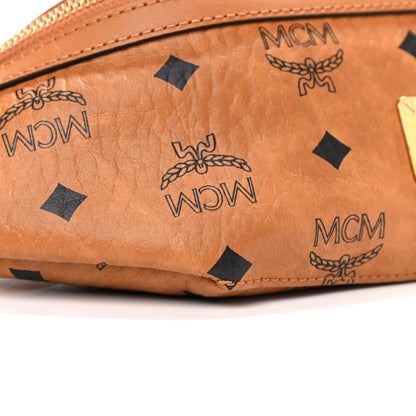 MCM Visetos Small Fusten Belt Bag Cognac 7 of 9