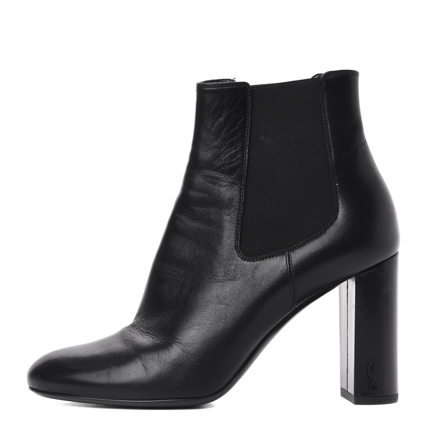 Saint Laurent Nappa Babies Chelsea 90 Ankle Boot 38 Black 1 of 10