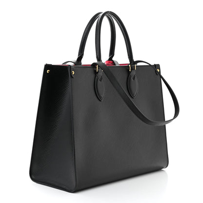 Louis Vuitton Epi Onthego MM Black 3 of 10