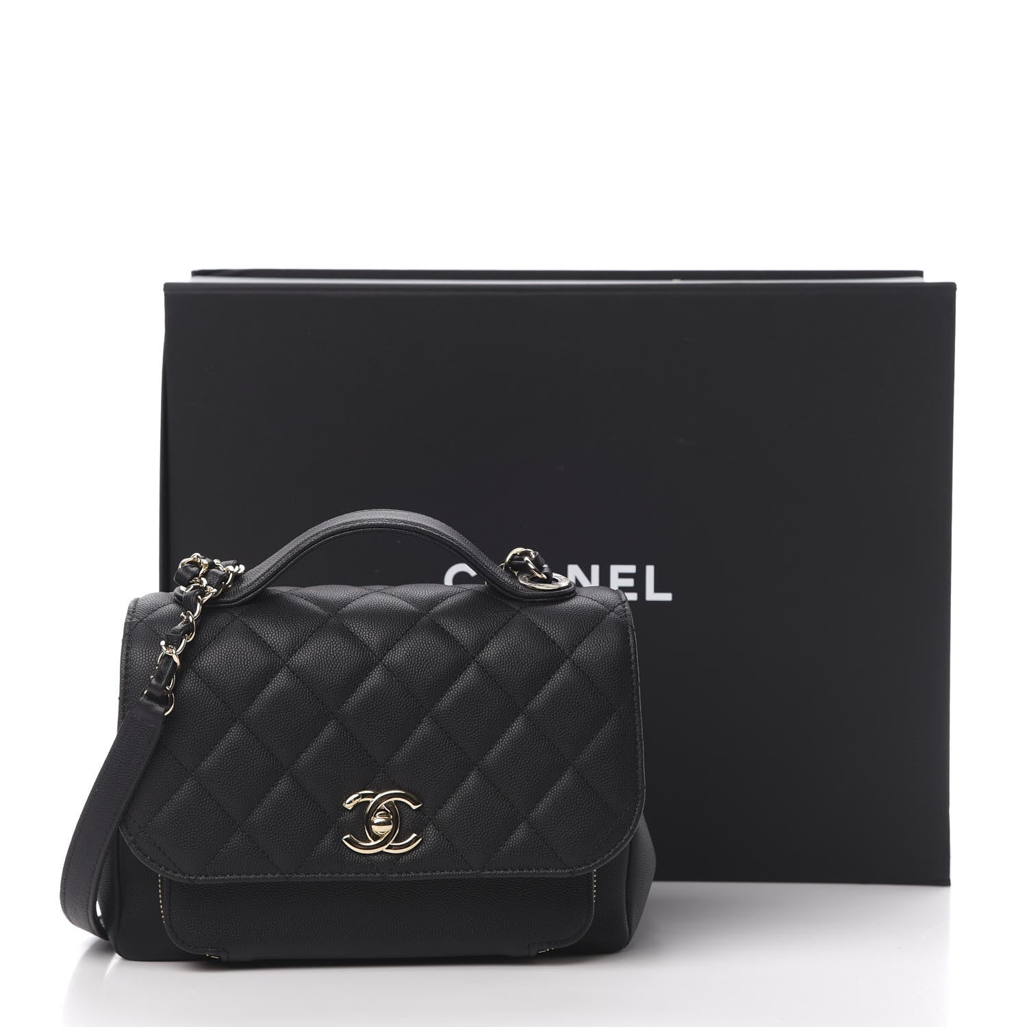 Chanel Caviar Quilted Medium Business Affinity Flap Black 12 of 12