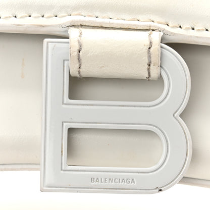 Balenciaga Shiny Box Calfskin Tonal B Small Hourglass Top Handle Bag White 12 of 18