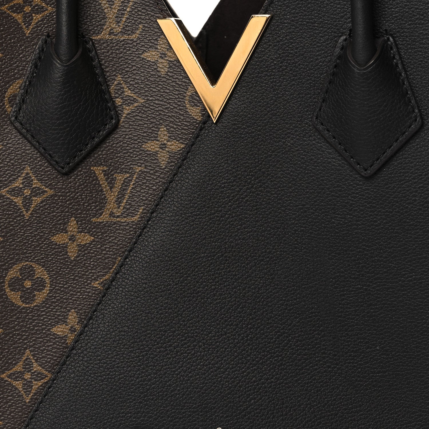 Louis Vuitton Calfskin Monogram Kimono Tote Black 7 of 9