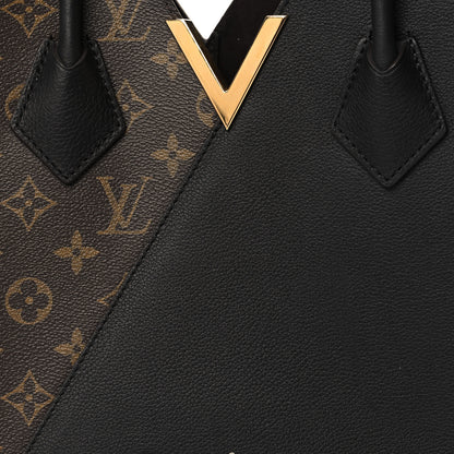 Louis Vuitton Calfskin Monogram Kimono Tote Black 7 of 9