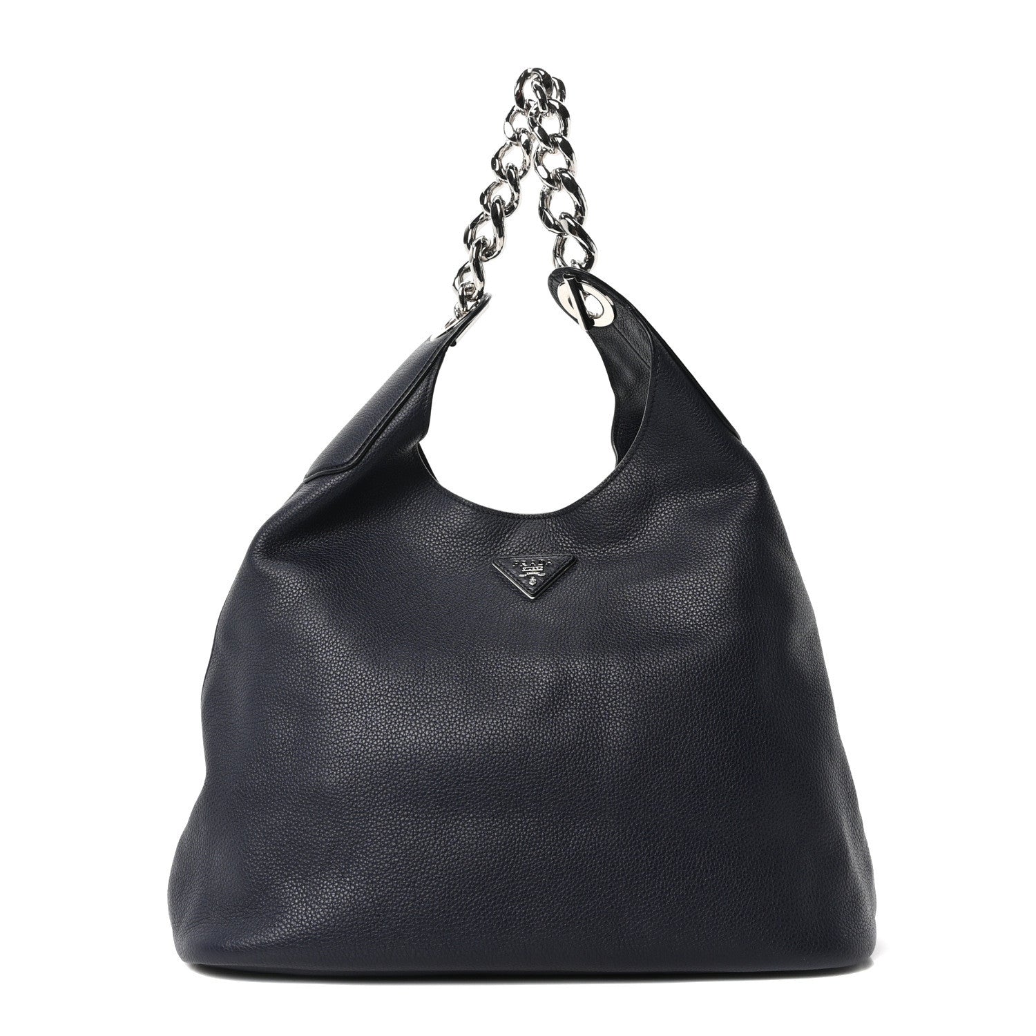 Prada Vitello Daino Chain Hobo Baltico 1 of 9