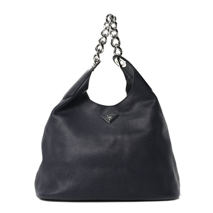 Prada Vitello Daino Chain Hobo Baltico 1 of 9