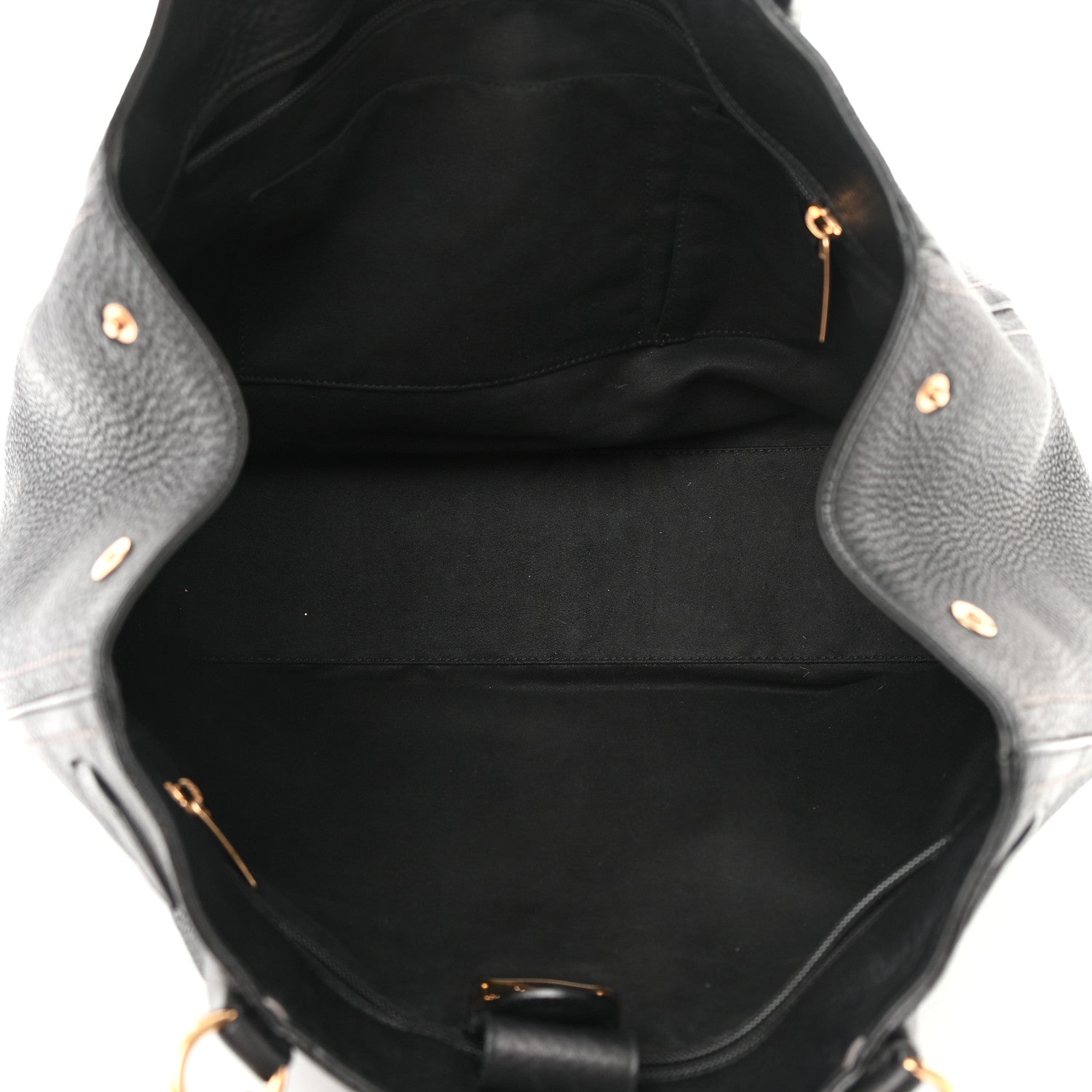 Salvatore Ferragamo Grained Calfskin Tote Black 5 of 18