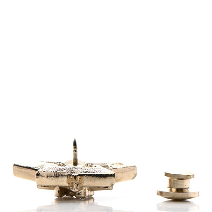 Chanel Crystal CC Star Brooch Gold 4 of 6