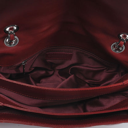Chanel Lambskin Quilted 3 Flap Red 5 of 7