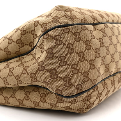 Gucci Monogram Large New Ladies Web Hobo Dark Brown 9 of 12