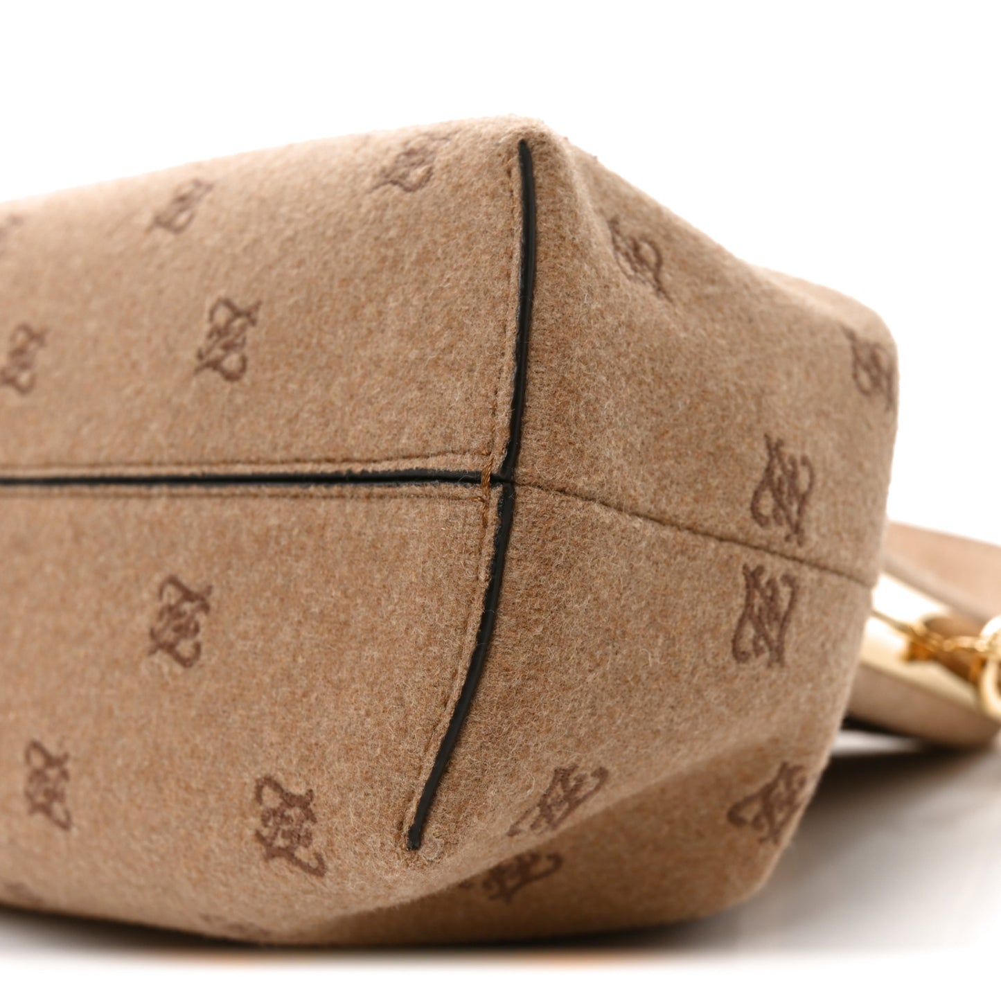 Flannel Karligraphy Embroidered Medium Fendi First Camel