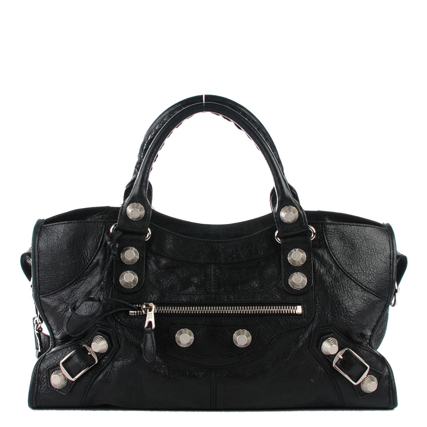 Agneau Giant 21 Silver Hardware Part Time Black
