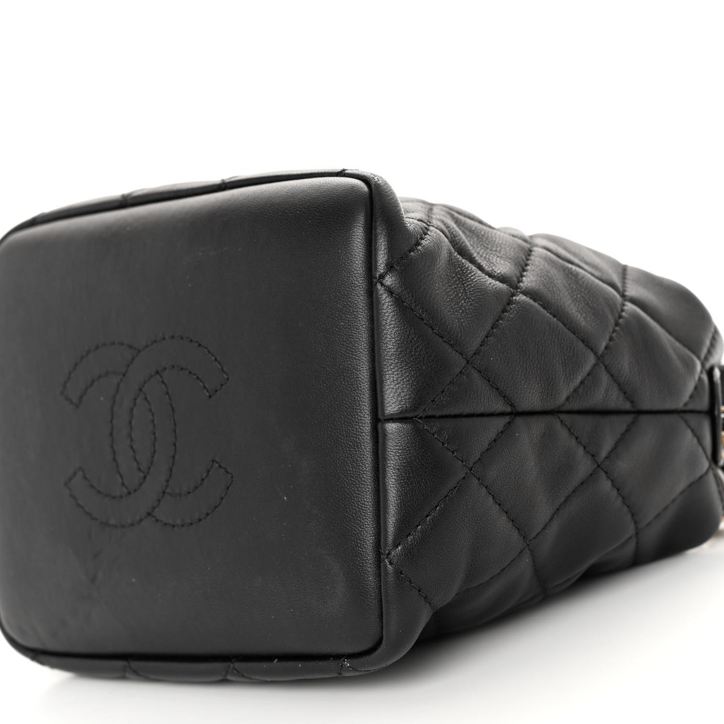 Lambskin Quilted Small Perfect Meeting Hobo Black