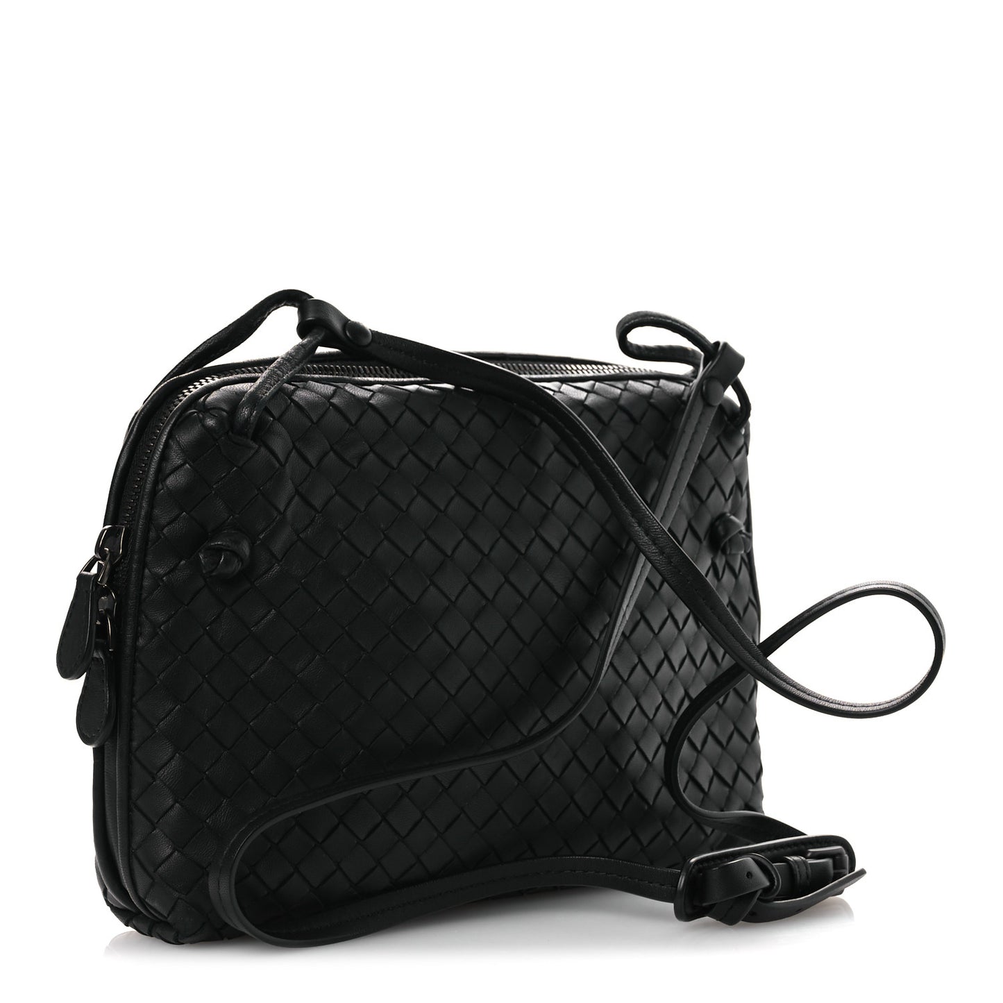Nappa Intrecciato Nodini Bag Black