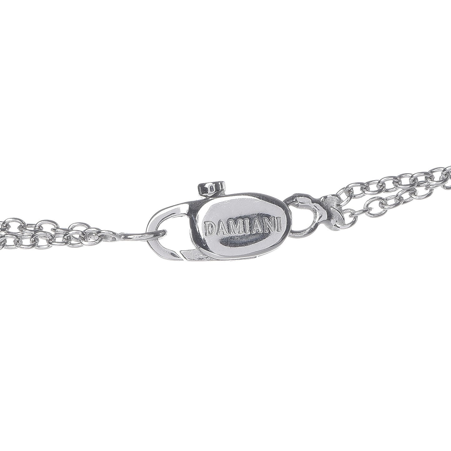 18K White Gold Diamond Cross Pendant Necklace