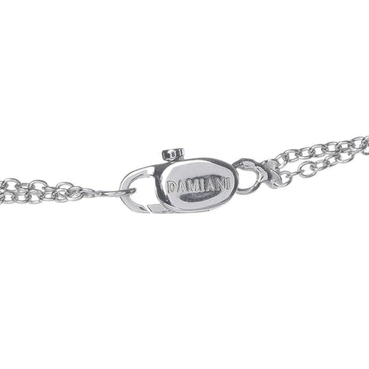 Damiani 18K White Gold Diamond Cross Pendant Necklace 4 of 6