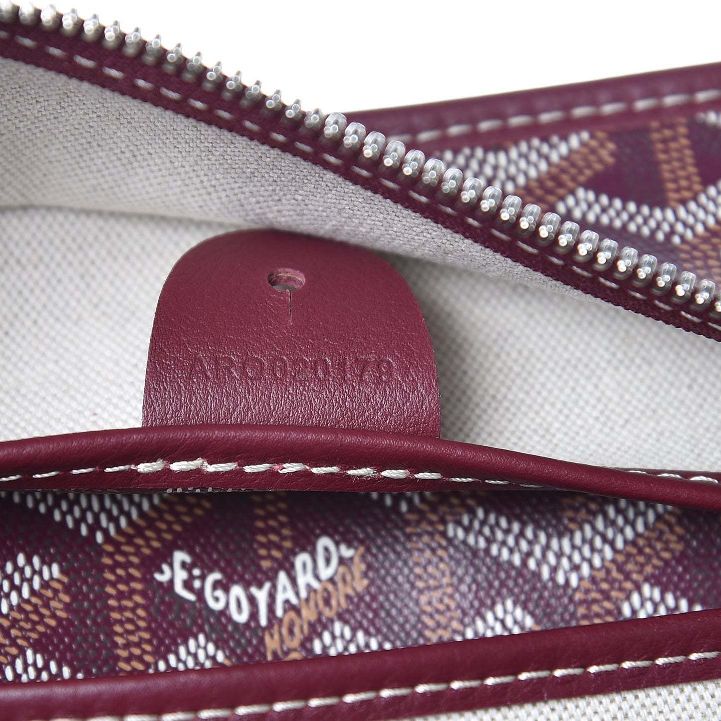 Goyardine Artois MM Burgundy