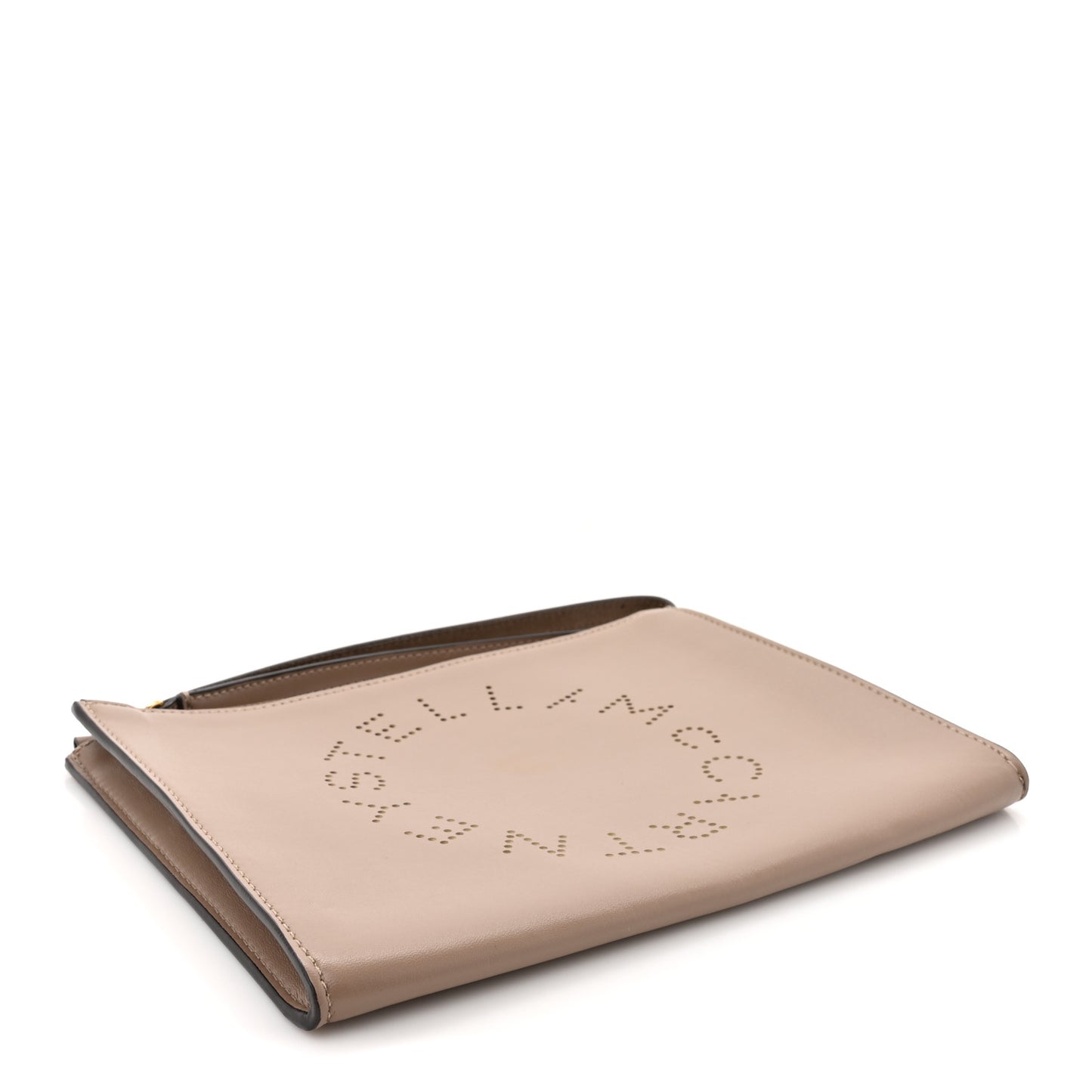 Alter Nappa Perforated Logo Pouch Beige
