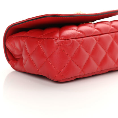 Versace Nappa Quilted Small Medusa Chain Crossbody Red 9 of 11