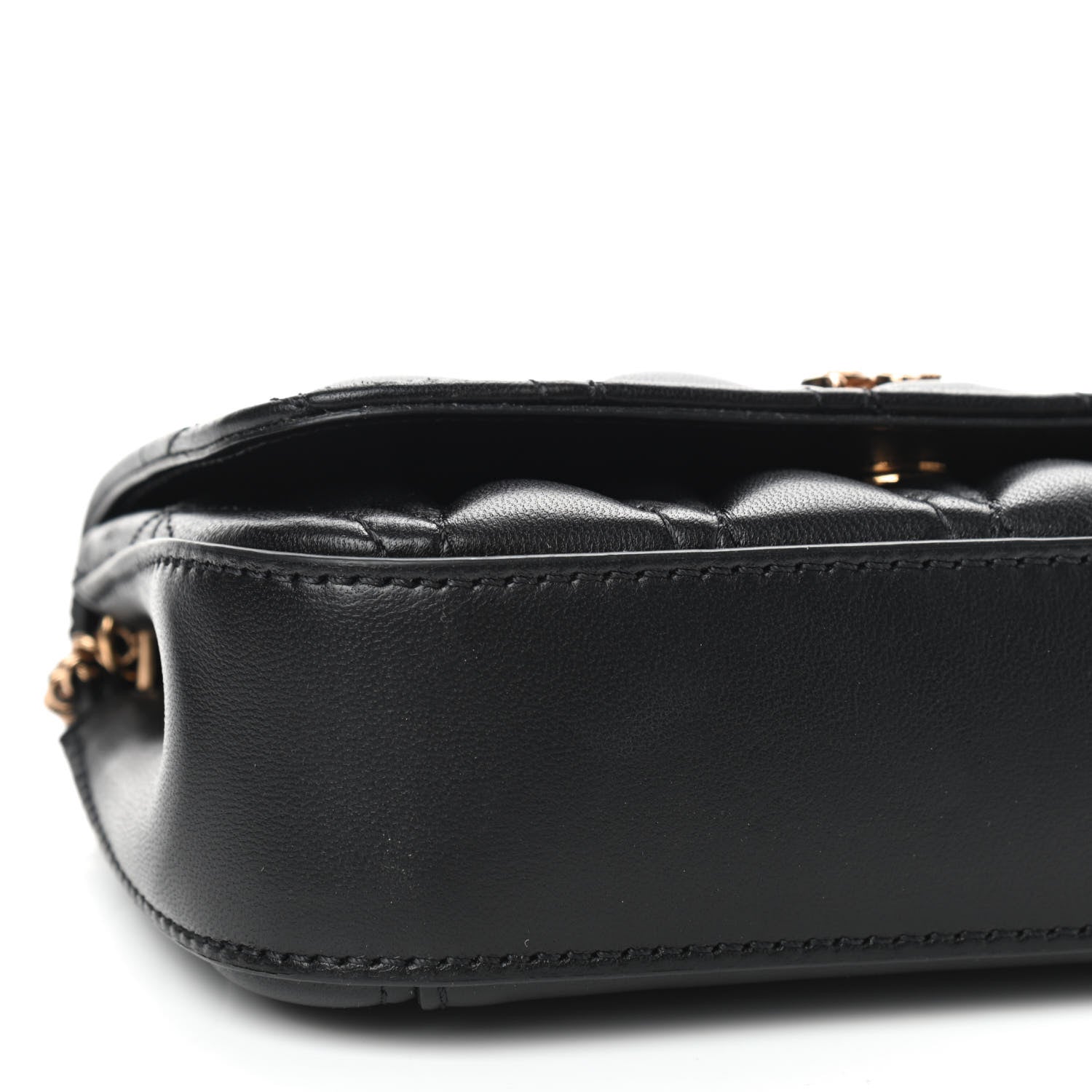 Versace Nappa Quilted Virtus Evening Bag Black 5 of 8