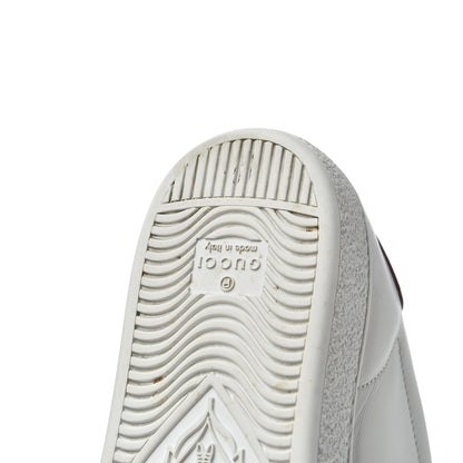 Gucci Calfskin Ayers Web Womens Ace Bow Lace Sneakers 37.5 White 16 of 21