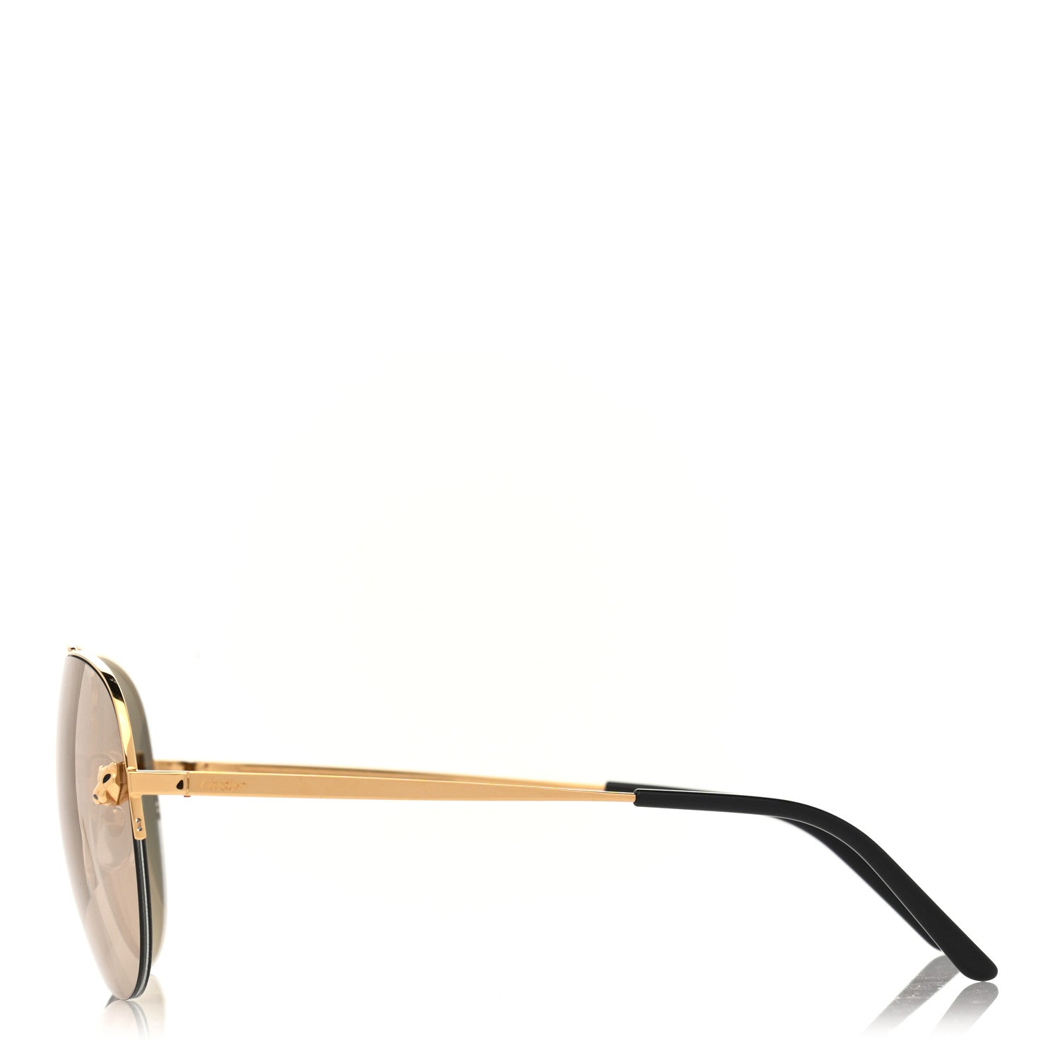 Cartier Panthere De Cartier Aviator Sunglasses Gold 3 of 7