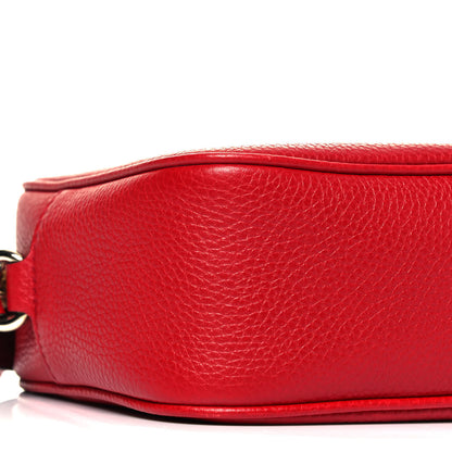 Gucci Pebbled Calfskin Small Soho Disco Bag Tabasco Red 8 of 9